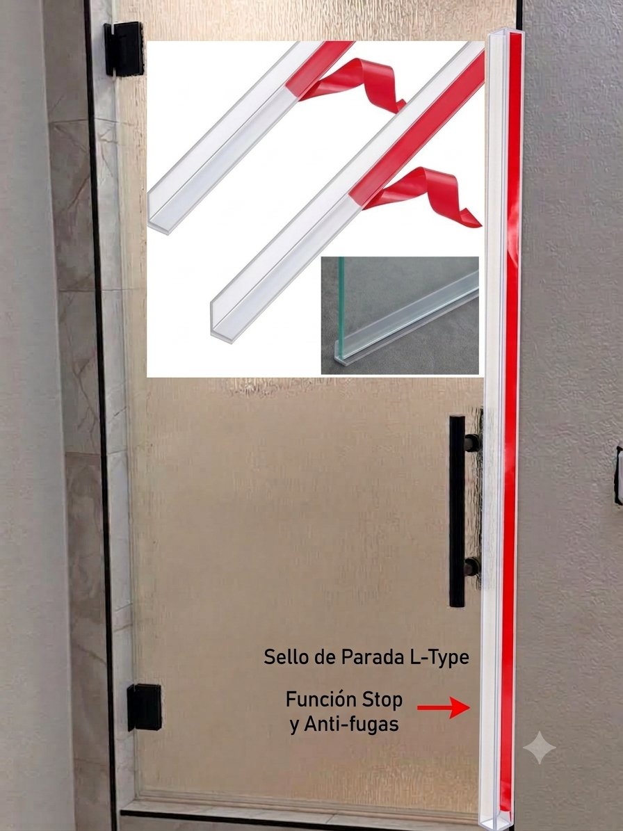 Glas Plus guide: L-Type stop seal, with stop and anti-leak function