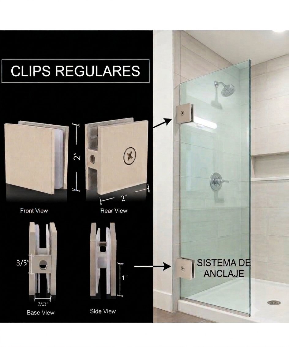 Regular clips: fixed panel anchoring system