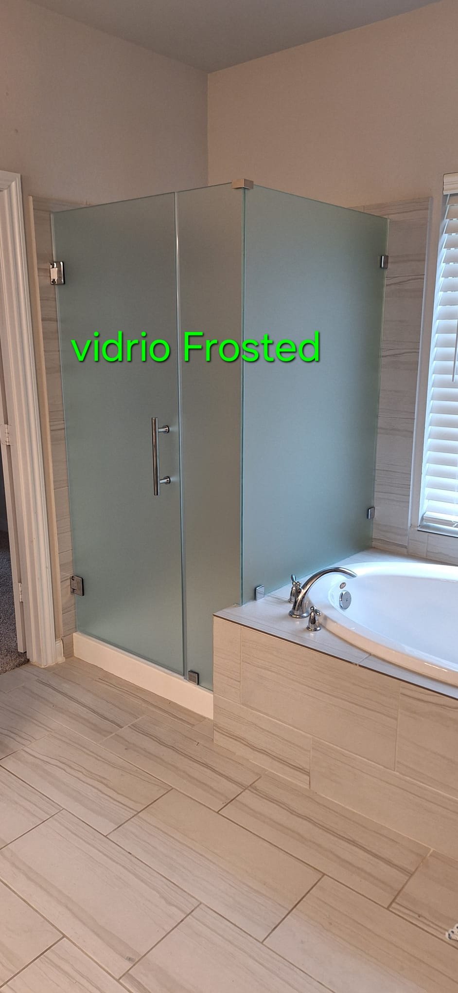 Frosted glass